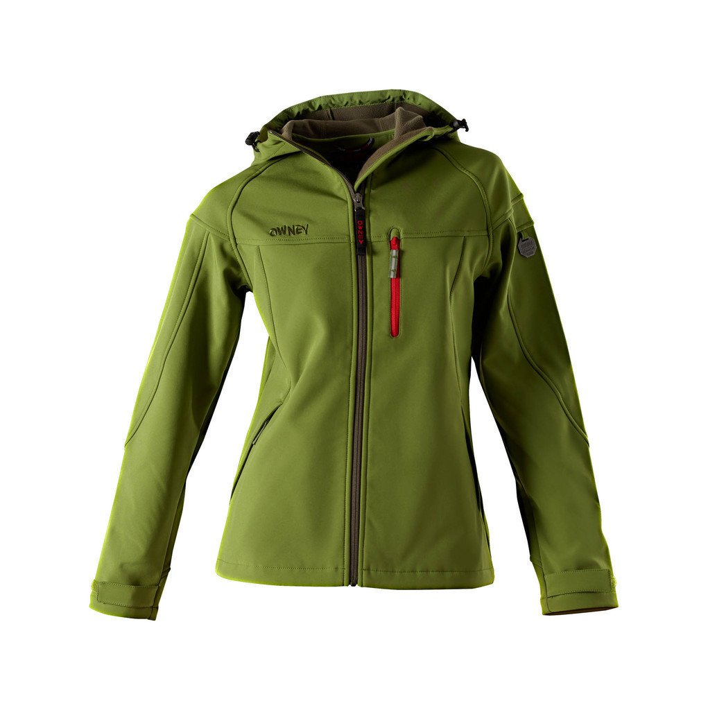 bidden Calligrapher ga werken Owney Softshell Jack Dames Cerro Mosgroen - ActieveHonden.com