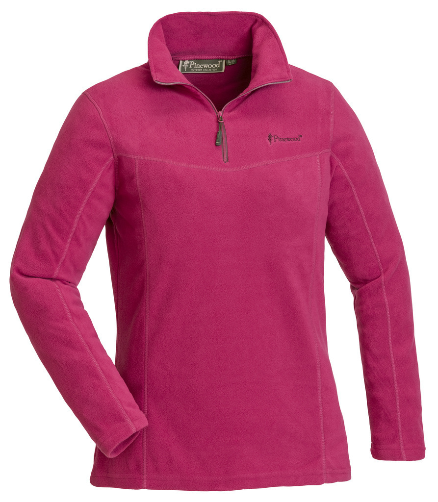 Oceaan Raad eens Paar Pinewood Tiveden Fleece Sweater Dames Fuchsia (556) - ActieveHonden.com